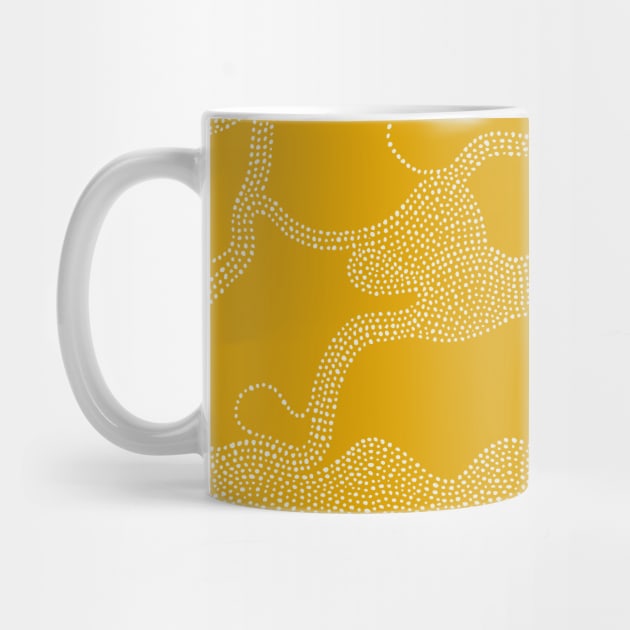 Abstract, Boho Dots In Mustard by matise